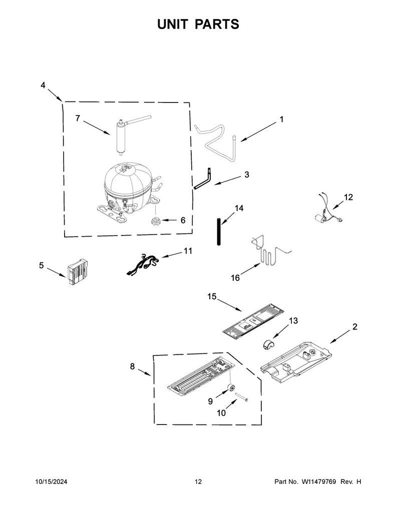 Whirlpool Refrigerator & Freezer Brass Reducer/Service Valve - W11504447, Replaces: W11313694