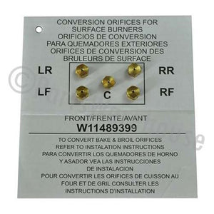Whirlpool Range /Oven LP Conversion Kit - W11560165, Replaces: W11489399