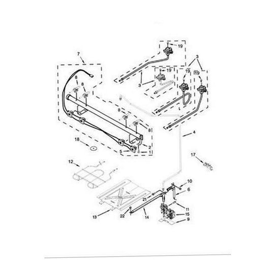 Whirlpool Range, Oven & Cooktop Screw - W11666001, Replaces: W10246216