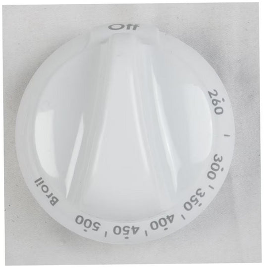 GE Range, Oven & Cooktop Thermostat Knob (White) - WB03K10244, Replaces: WB03K10182