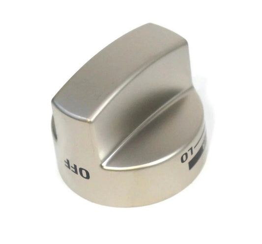 GE Range, Oven & Cooktop Range Control Knob (Stainless) - WB03K10359, Replaces: WB03K10256