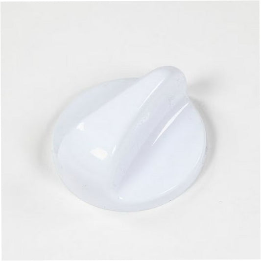 GE Range, Oven & Cooktop Burner Control Knob (White) - WB03T10076, Replaces: WB3T10076