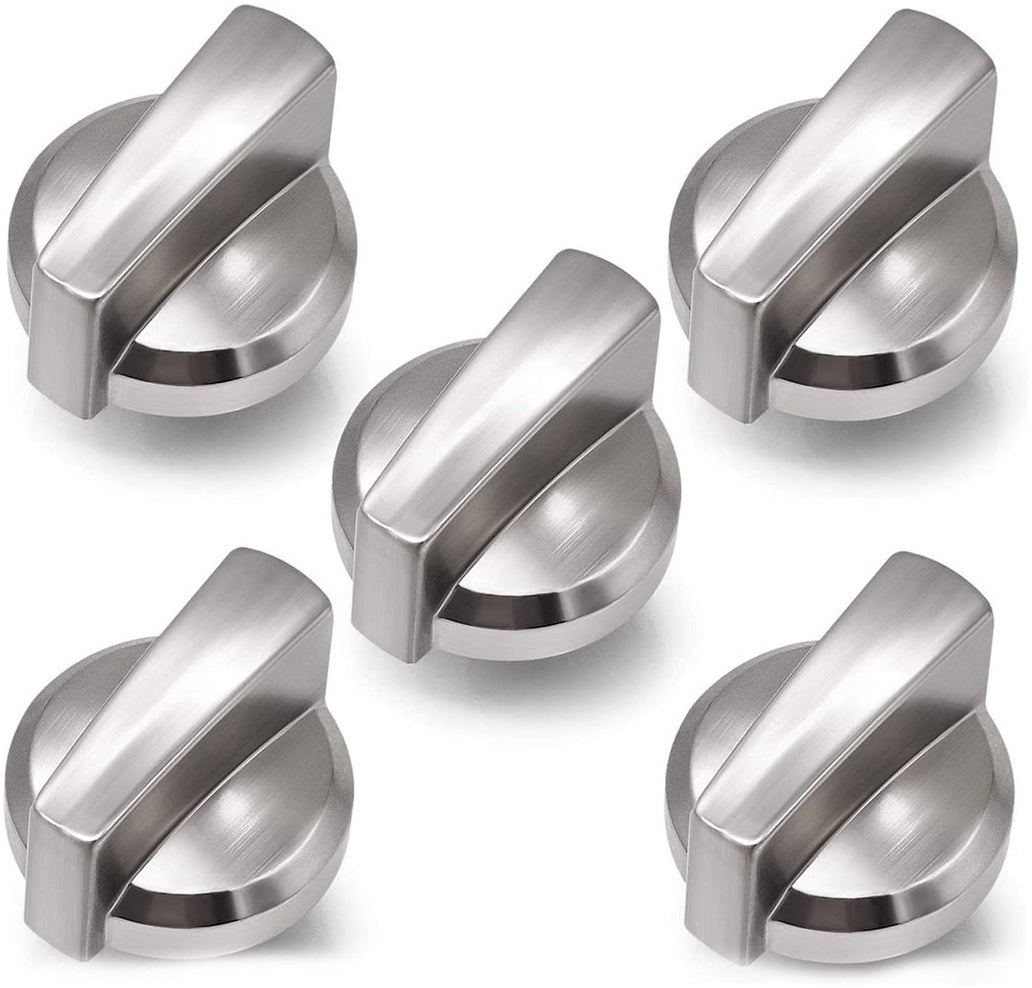 GE Range, Oven & Cooktop Knob Assembly (Stainless) - WB03X25796, Replaces: WB03T10326