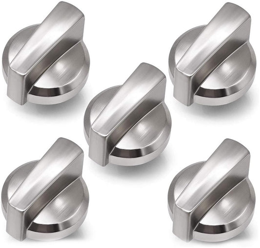 GE Range, Oven & Cooktop Knob Assembly (Stainless) - WB03X25796, Replaces: WB03T10326