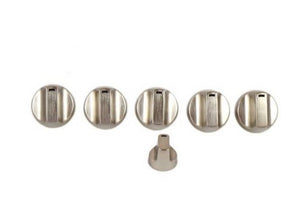 GE Range /Oven Knob Kit (Stainless) - WB03X32194, Replaces: WB03T10320