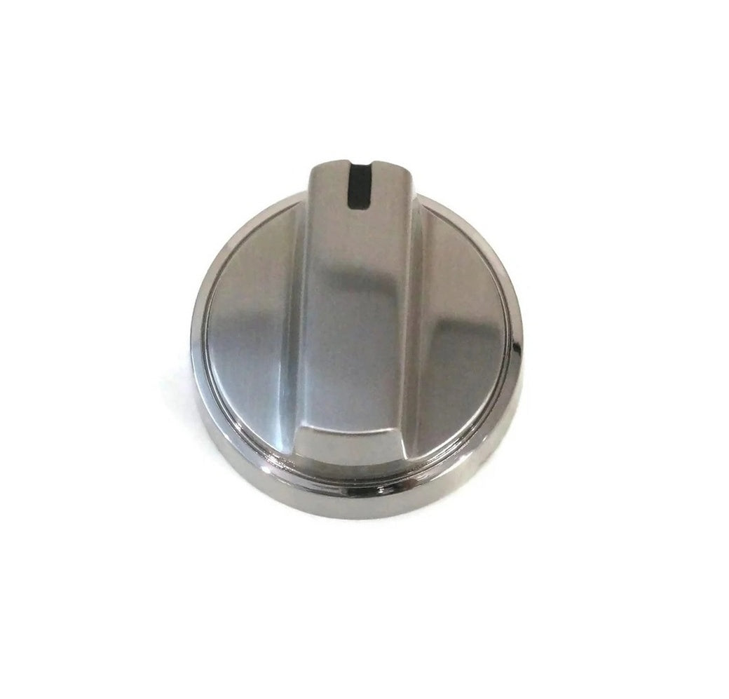 GE Range, Oven & Cooktop Control Knob (Stainless) - WB03X34871, Replaces: WB03X25150