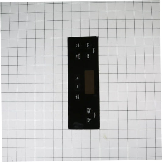 GE Range, Oven & Cooktop Control Overlay (Black) - WB07X21373