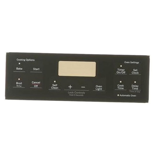 GE Range, Oven & Cooktop Overlay (Black) - WB07X25217