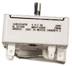 Interrupteur de brûleur de surface pour cuisinière, four et table de cuisson GE - WB24T10029, remplace : WB24T10029-100PK