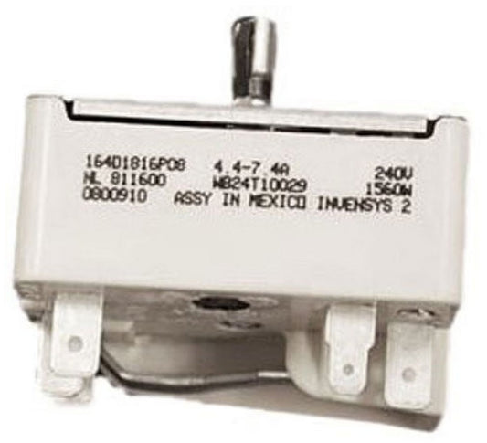 GE Range, Oven & Cooktop Surface Burner Switch - WB24T10029, Replaces: WB24T10029-100PK