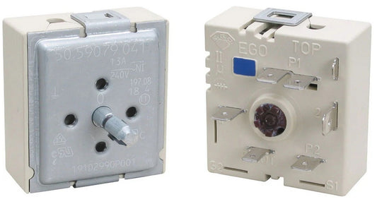 GE Range, Oven & Cooktop Dual Burner Control Switch - WB24T10058, Replaces: WB24T10031