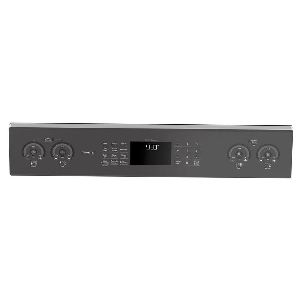 GE Range, Oven & Cooktop Control Panel with Overlay - WB27X33633, Replaces: WB27X29191