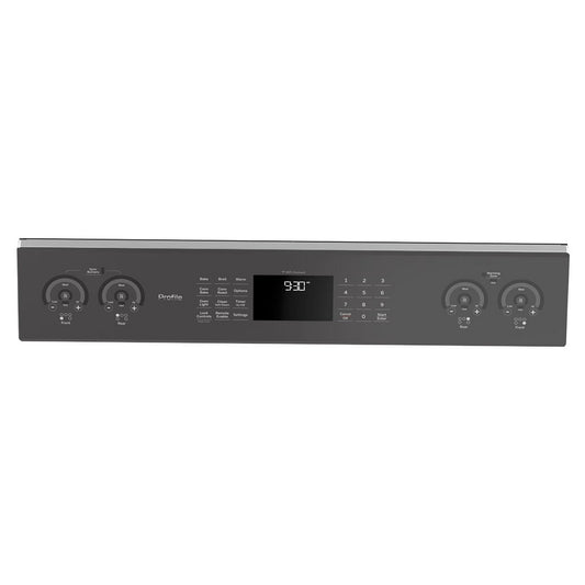 GE Range, Oven & Cooktop Control Panel with Overlay - WB27X33633, Replaces: WB27X29191