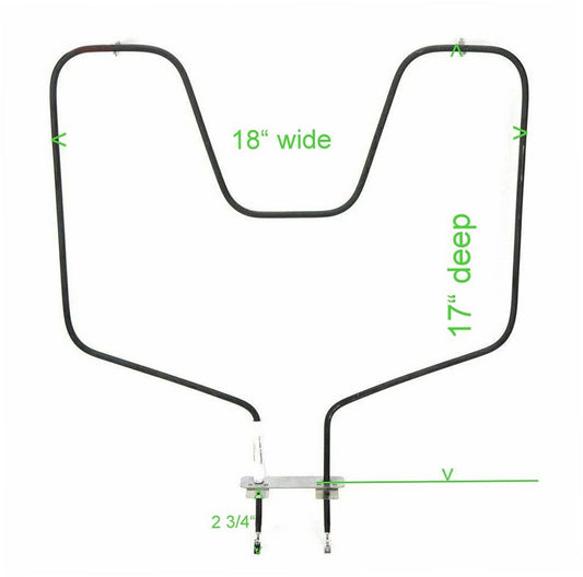 GE Range, Oven & Cooktop Bake Element - WB44T10010, Replaces: WB44T10010-9PK