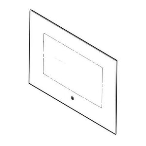 GE Range /Oven Oven Door Glass (Black) - WB56X26637