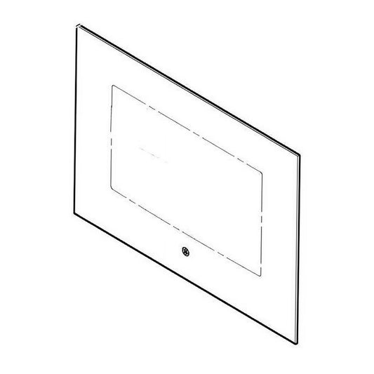 GE Range, Oven & Cooktop Oven Door Glass (Black) - WB56X26637