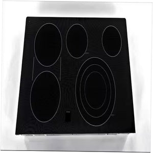 Plaque de cuisson en verre GE (noire) - WB62X29263, remplace : WB62X20961