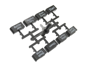 Ensemble de boutons d'interface utilisateur pour lave-vaisselle GE - WD09X21694
