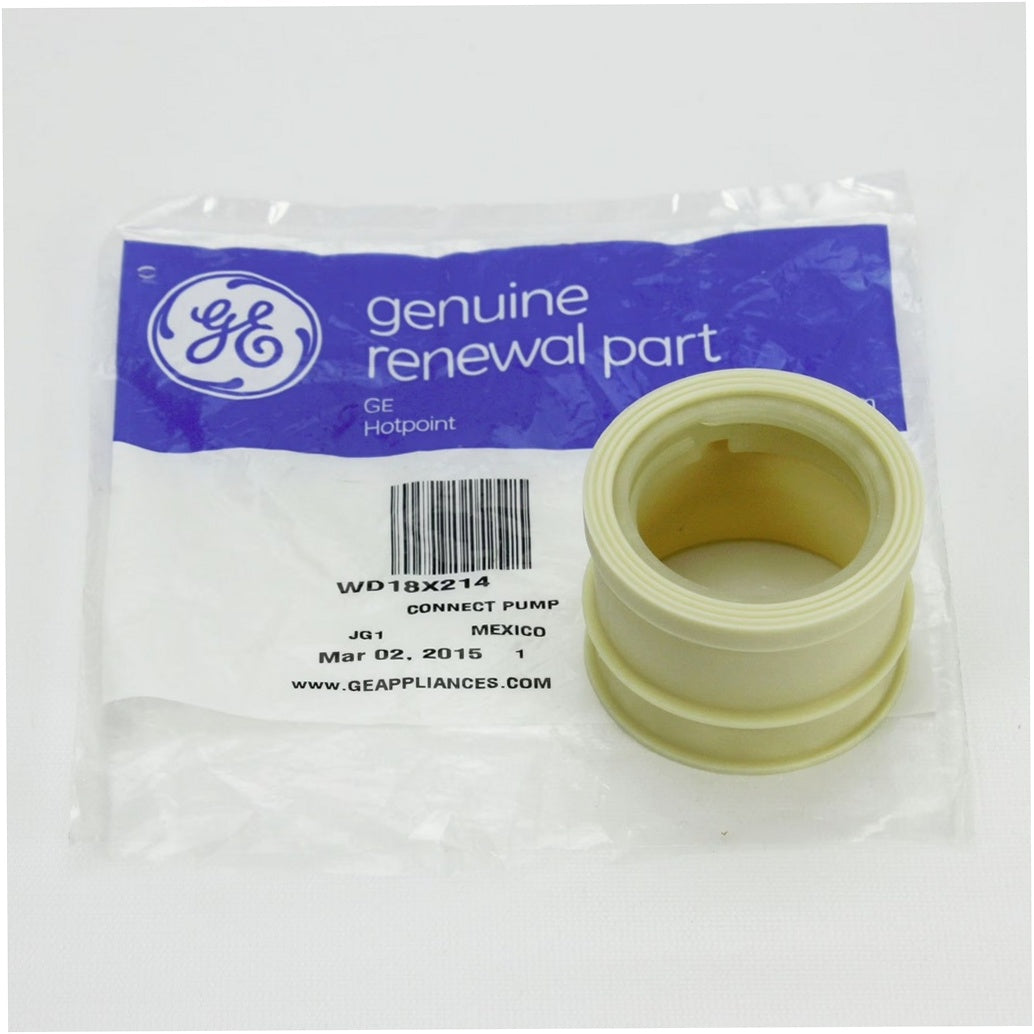 GE Dishwasher Pump To Wash Arm Connector - WD18X214, Replaces: WD18X0214