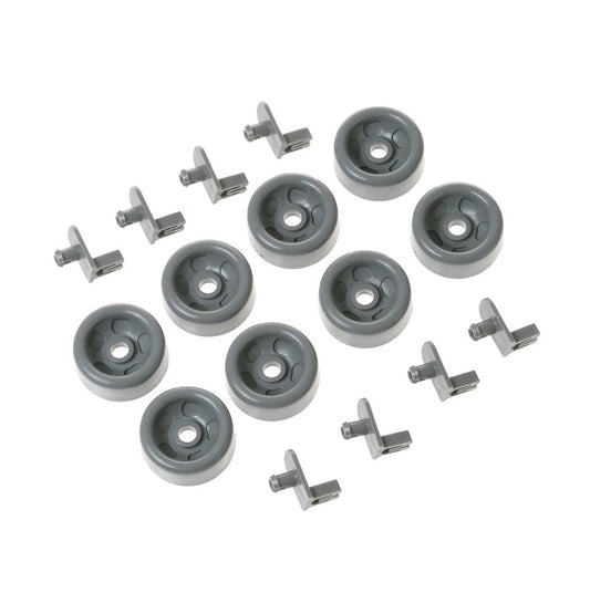 GE Dishwasher Lower Dishrack Roller Kit - WD35X21041, Replaces: WD12X10107