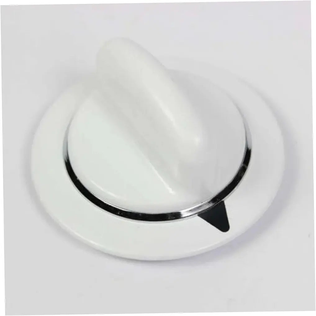 GE Dryer Timer Knob (White) - WE01X20374, Replaces: WE1M589