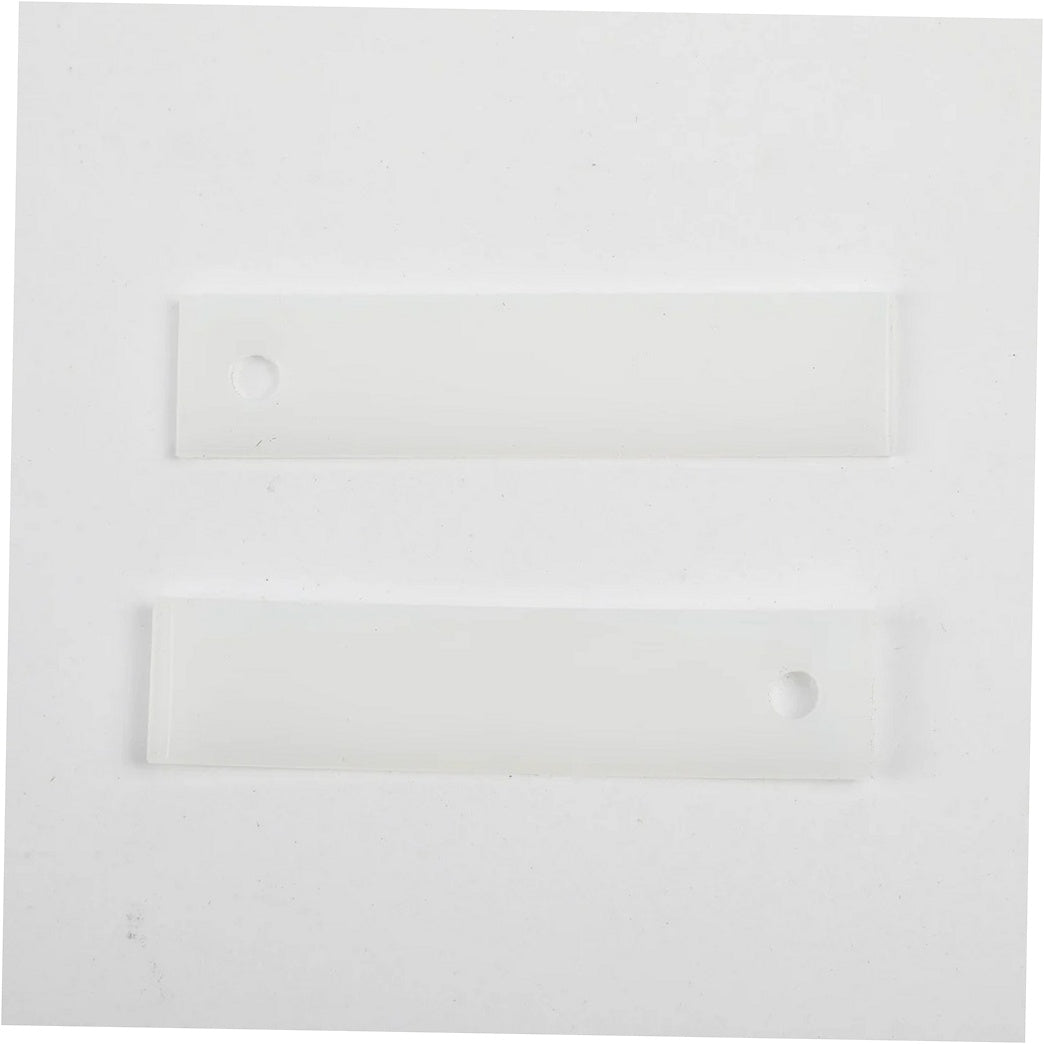 GE Dryer Bearing Drum Slide (White, 2 Pack) - WE03X37318, Replaces: WE01M0333