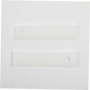 Patin de tambour de sèche-linge GE (blanc, lot de 2) - WE03X37318, remplace : WE01M0333