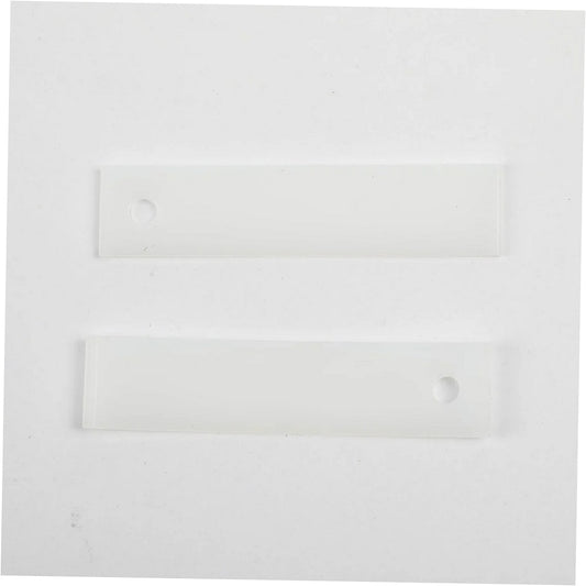 GE Dryer Bearing Drum Slide (White, 2 Pack) - WE03X37318, Replaces: WE01M0333