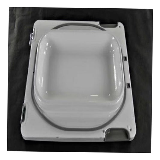 GE Dryer Door Assembly - WE10X26854, Replaces: WE10X23890