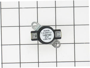 GE Dryer Thermostat - WE4X757, Replaces: WE04X0757
