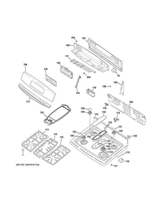 GE Range, Oven & Cooktop Range Burner Grate Pads, 4 Pieces - WG01A00131