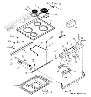 GE Range /Oven Range Surface Element Receptacle - WG02A00459