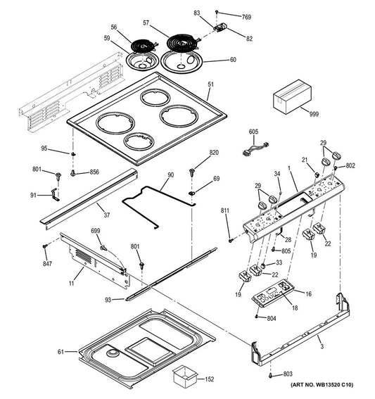 GE Range, Oven & Cooktop Range Surface Element Receptacle - WG02A00459