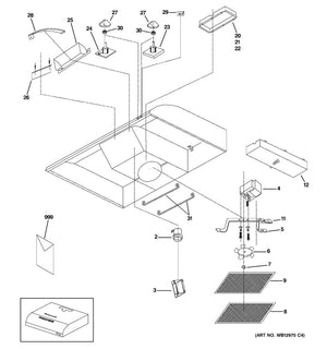 GE Range Hood Range Hood Light Switch - WG02F04381