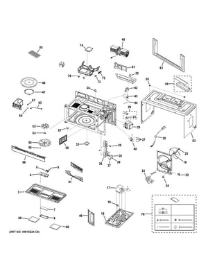 GE Microwave Glass Tray Support - WG02F06316