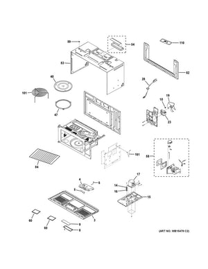 GE Microwave Glass Light Lens - WG02L00282