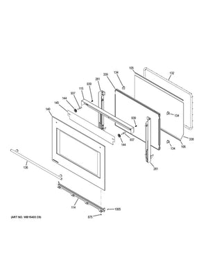 GE Range /Oven Range Oven Door Inner Glass - WG02L07809