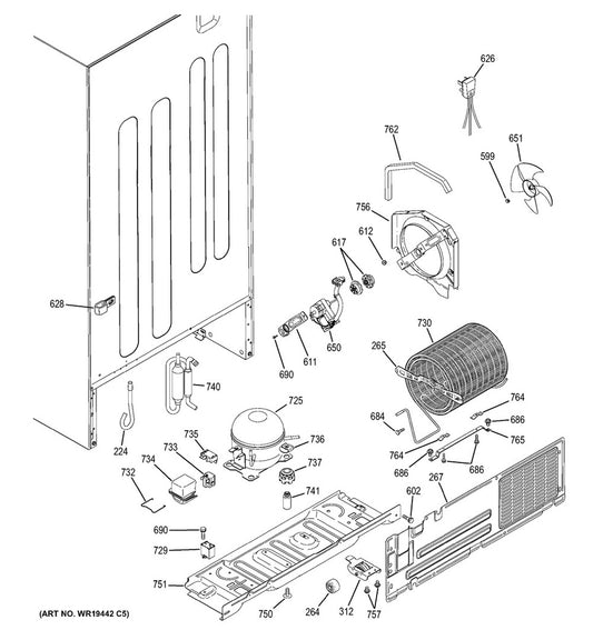 GE Refrigerator & Freezer Refrigerator Start Relay - WG03F06328