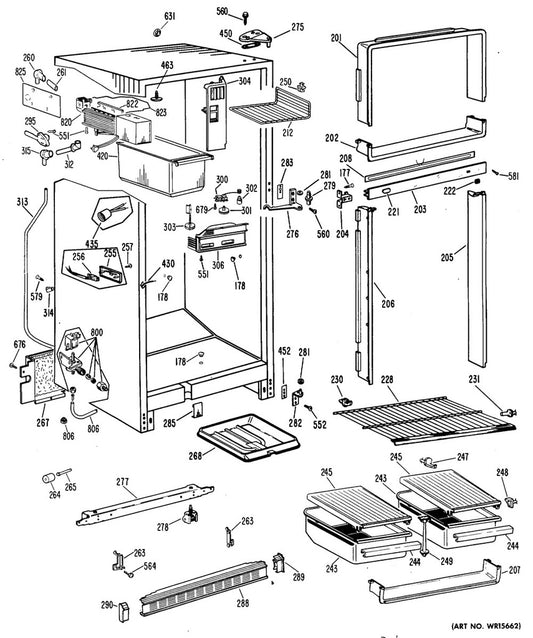 GE Refrigerator & Freezer Refrigerator Shelf Support - WG03L01882