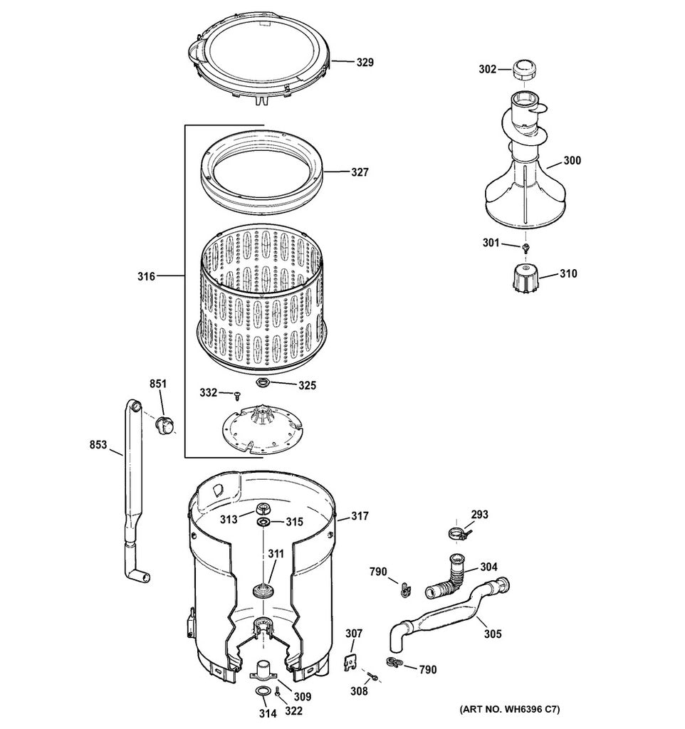 GE Washer Tub Bearing - WG04F03629