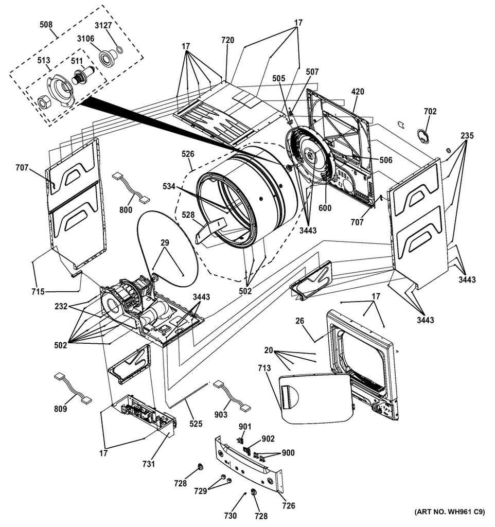 GE Dryer Cycling Thermostat - WG04F03775
