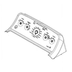 Panneau de commande pour lave-linge GE (blanc) - WH22X28844