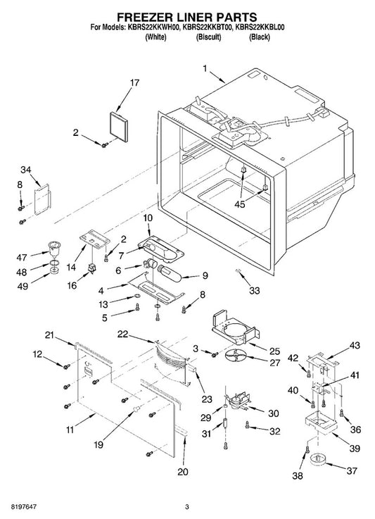 Whirlpool Refrigerator & Freezer Evaporator Fan Motor Assembly - WP12013211Q, Replaces: 12013210