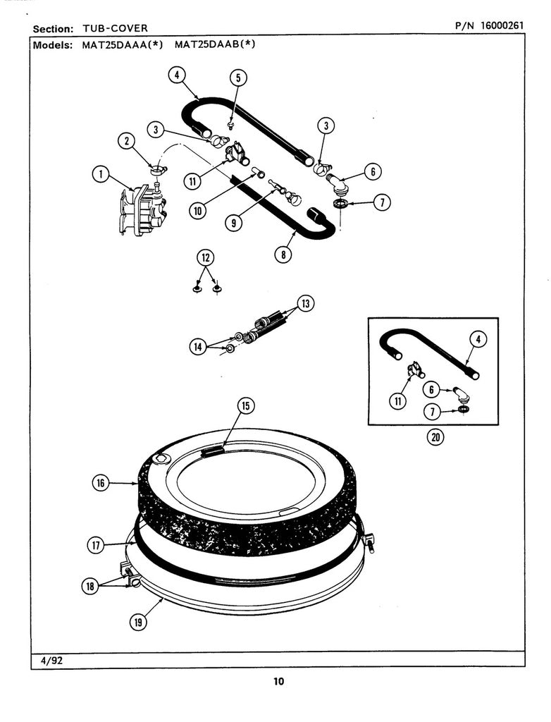 Whirlpool Washer Injector Sleeve - WP215447, Replaces: 2-15447