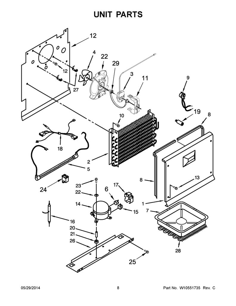 Whirlpool Refrigerator & Freezer Overload - WP2183456, Replaces: 14212929