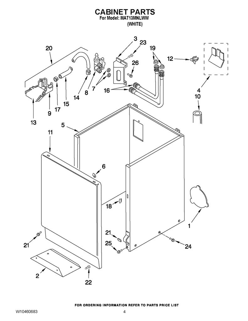 Whirlpool Dryer Water Injector Assembly - WP22001304, Replaces: 22001304