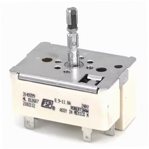 Whirlpool Range, Oven & Cooktop Surface Burner Switch - WP3149399, Replaces: 308453