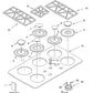 Whirlpool Range, Oven & Cooktop Burner Control Knob - WP3191922, Replaces: 3191922
