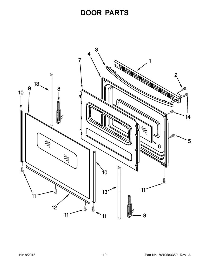 Whirlpool Range, Oven & Cooktop Screw - WP3196164, Replaces: 25-7405