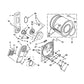 Whirlpool Dryer Front Drum Bearing Ring - WP3394509, Replaces: 337651